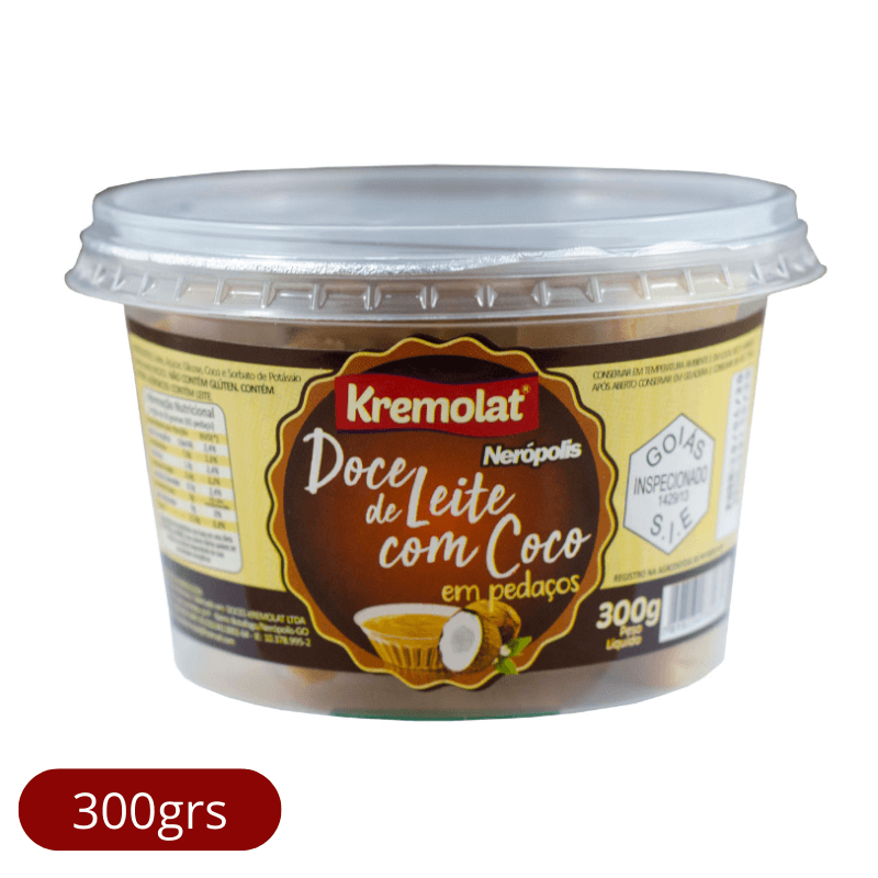 Doce de Leite com Coco em Pedaços 300grs