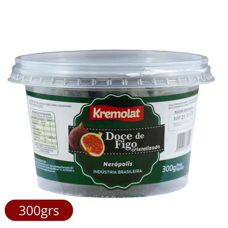 Doce de Figo Cristalizado 300grs