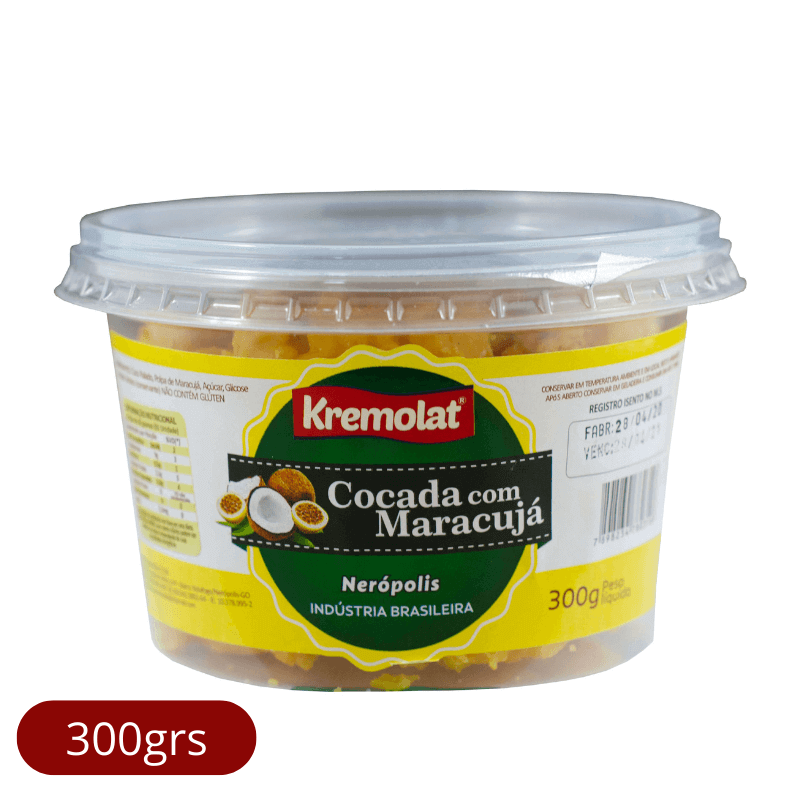 Doce Cocada Maracujá 300grs