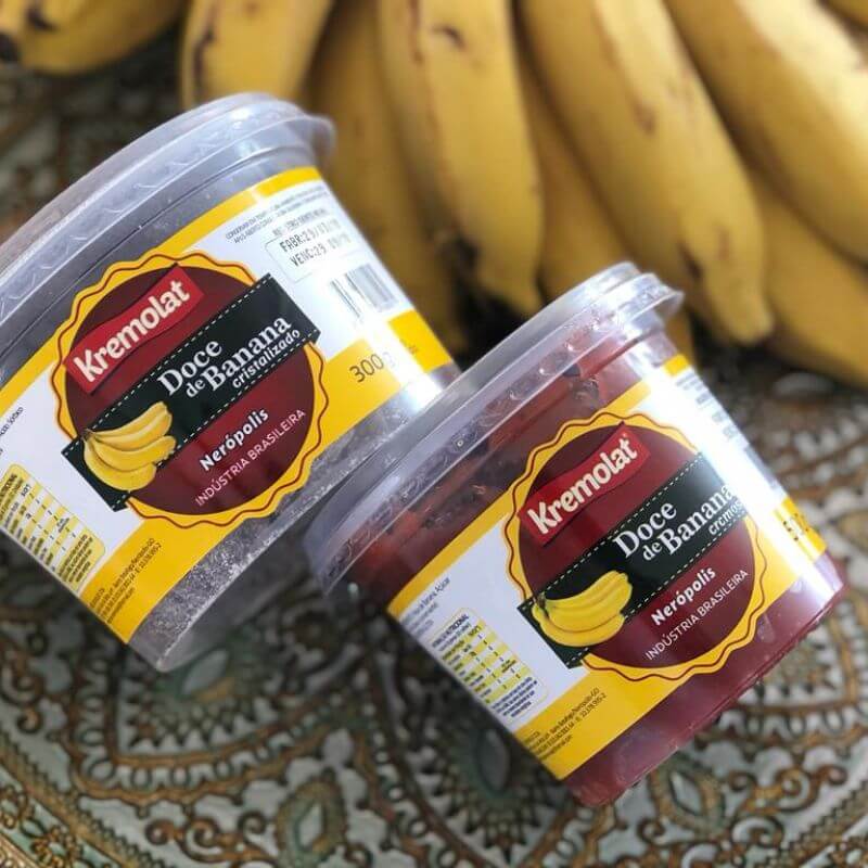 Doce de Banana Cristalizada 300grs